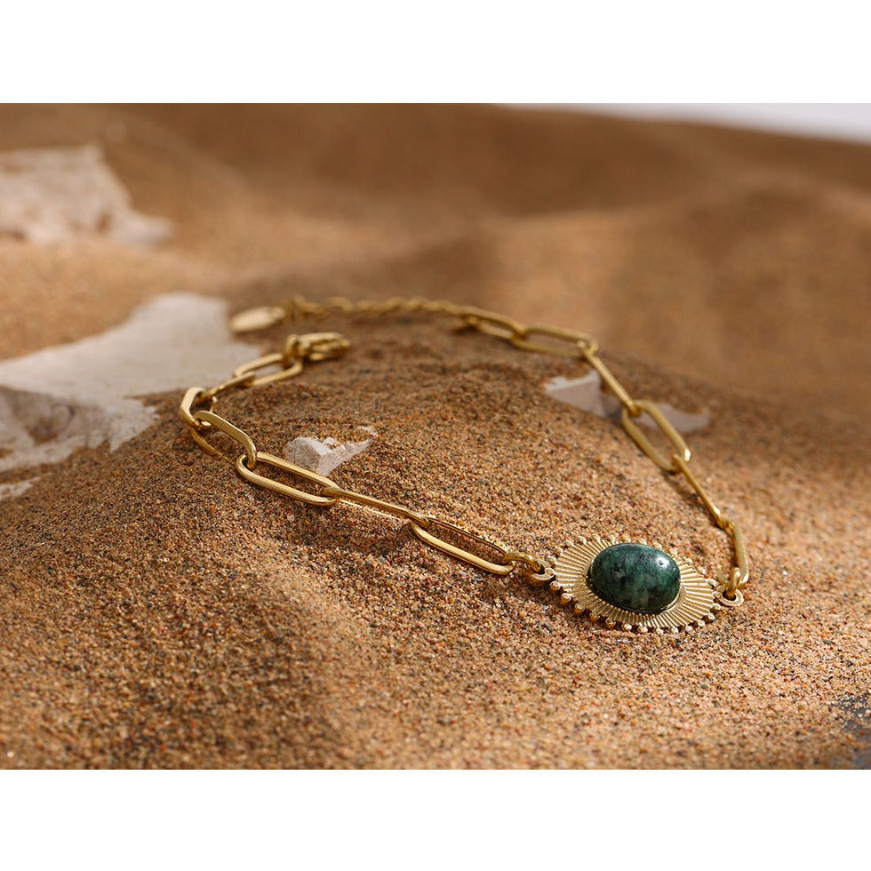 African Turquoise Bracelet for Healing & Growth
