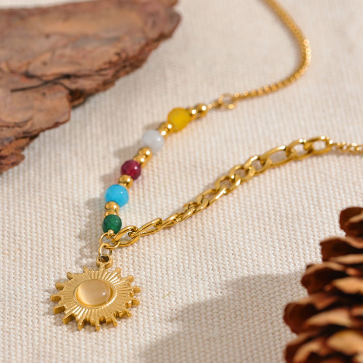 Cat's Eye Necklace for Abundance, Prosperity & Clarity