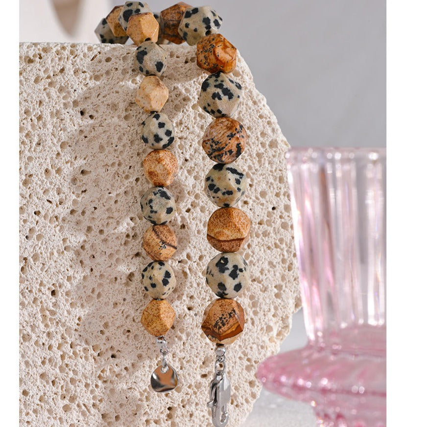 Picture Jasper & Dalmation Jasper Bracelet for Stability & Grounding