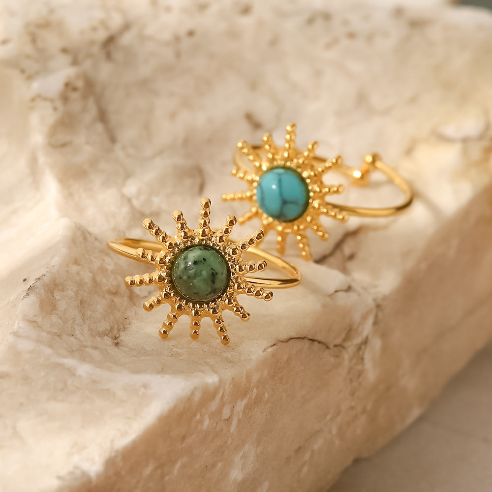 African Turquoise Ring for Protection