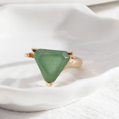 Aventurine Ring for Abundance & Luck