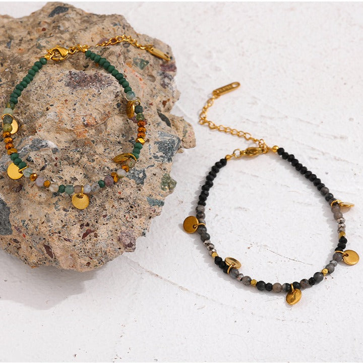 Green Agate (Hakik) bracelet for Growth & Prosperity