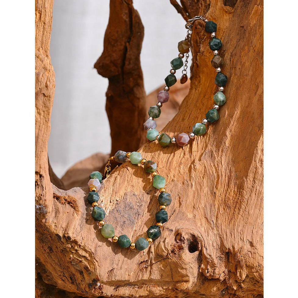 Agate (Hakik) Bracelet for Growth, Prosperity, Harmony